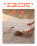 Darrahopens Health & Beauty > Personal Care > Foot Care VEVOR Carpet Tiles 457x457 mm, 10 Pack Carpet Square Rug Detachable & Damage-free, Self Adhesive Home Floor Soft Plush Padded for 2.1㎡ Coverage, Easy DIY for Living Room & Bedroom, Light Brown