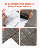 Darrahopens Health & Beauty > Personal Care > Foot Care VEVOR Carpet Tiles Reusable 610x610 mm, 24 PCS Modular Carpet Square Rug, Commercial Floor Soft Padded for Seamless Cover 8.9㎡, Easy DIY Replacement for Living Room Bedroom Office Indoor, Dark Brown