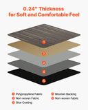 Darrahopens Health & Beauty > Personal Care > Foot Care VEVOR Carpet Tiles Reusable 610x610 mm, 24 PCS Modular Carpet Square Rug, Commercial Floor Soft Padded for Seamless Cover 8.9㎡, Easy DIY Replacement for Living Room Bedroom Office Indoor, Dark Brown