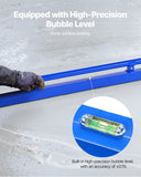 Darrahopens Health & Beauty > Personal Care > Foot Care VEVOR Concrete Screed, 120.5 cm Screed with Level Vial, Easy Cleanup & End Cap Design, Aluminum Lightweight & Reversable Handle for Leveling Floors, Small-Scale Construction and Home Renovation