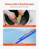 Darrahopens Health & Beauty > Personal Care > Foot Care VEVOR Concrete Screed, 120.5 cm Screed with Level Vial, Easy Cleanup & End Cap Design, Aluminum Lightweight & Reversable Handle for Leveling Floors, Small-Scale Construction and Home Renovation
