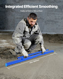 Darrahopens Health & Beauty > Personal Care > Foot Care VEVOR Concrete Screed, 120.5 cm Screed with Level Vial, Easy Cleanup & End Cap Design, Aluminum Lightweight & Reversable Handle for Leveling Floors, Small-Scale Construction and Home Renovation
