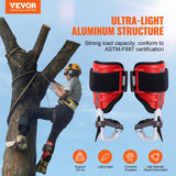 Darrahopens Health & Beauty > Personal Care > Foot Care VEVOR Tree Climbing Spikes, 1 Pair Aluminum Climbing Spurs, 350lbs Load Capacity Tree Climbing Gear with Straps and Spike Protectors, Arborist Equipment for Climbers, Hunting, Fruit Picking, Red