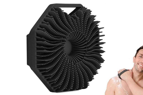 Darrahopens Health & Beauty > Personal Care > Lotions & Moisturisers Silicone Body Cleansing Brush Shower Scrubber Gentle Exfoliating and Massage for all Kinds of Skin -Black