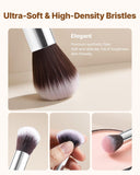Darrahopens Health & Beauty > Personal Care > Lotions & Moisturisers VEVOR 15-Piece Makeup Brush Set for Foundation Blending Eyeshadow, Professional Vegan Brushes with Soft Synthetic Bristles, Ergonomic Wood Handle & Aluminum Ferrule, Portable and Travel-Friendly