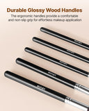Darrahopens Health & Beauty > Personal Care > Lotions & Moisturisers VEVOR 15-Piece Makeup Brush Set for Foundation Blending Eyeshadow, Professional Vegan Brushes with Soft Synthetic Bristles, Ergonomic Wood Handle & Aluminum Ferrule, Portable and Travel-Friendly