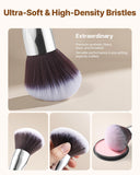 Darrahopens Health & Beauty > Personal Care > Lotions & Moisturisers VEVOR 34-Piece Makeup Brush Set, Professional Brushes Kit for Foundation Blending Eyeshadow Concealer Blush - with Soft Bristles, Ergonomic Wood Handle, Travel-Friendly Case Included