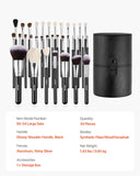 Darrahopens Health & Beauty > Personal Care > Lotions & Moisturisers VEVOR 34-Piece Makeup Brush Set, Professional Brushes Kit for Foundation Blending Eyeshadow Concealer Blush - with Soft Bristles, Ergonomic Wood Handle, Travel-Friendly Case Included