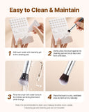 Darrahopens Health & Beauty > Personal Care > Lotions & Moisturisers VEVOR 34-Piece Makeup Brush Set, Professional Brushes Kit for Foundation Blending Eyeshadow Concealer Blush - with Soft Bristles, Ergonomic Wood Handle, Travel-Friendly Case Included