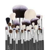 Darrahopens Health & Beauty > Personal Care > Lotions & Moisturisers VEVOR 34-Piece Makeup Brush Set, Professional Brushes Kit for Foundation Blending Eyeshadow Concealer Blush - with Soft Bristles, Ergonomic Wood Handle, Travel-Friendly Case Included