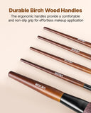 Darrahopens Health & Beauty > Personal Care > Lotions & Moisturisers VEVOR 9-Piece Makeup Brush Set for Foundation Blending Eyeshadow, Professional Makeup Brush Kit with Soft Natural Wool & Vegan Synthetic Bristles, Ergonomic Wood Handle, Travel-Friendly Storage Bag