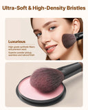 Darrahopens Health & Beauty > Personal Care > Lotions & Moisturisers VEVOR 9-Piece Makeup Brush Set for Foundation Blending Eyeshadow, Professional Makeup Brush Kit with Soft Natural Wool & Vegan Synthetic Bristles, Ergonomic Wood Handle, Travel-Friendly Storage Bag