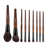 Darrahopens Health & Beauty > Personal Care > Lotions & Moisturisers VEVOR 9-Piece Makeup Brush Set for Foundation Blending Eyeshadow, Professional Makeup Brush Kit with Soft Natural Wool & Vegan Synthetic Bristles, Ergonomic Wood Handle, Travel-Friendly Storage Bag