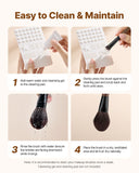 Darrahopens Health & Beauty > Personal Care > Lotions & Moisturisers VEVOR 9-Piece Makeup Brush Set for Foundation Blending Eyeshadow, Professional Makeup Brush Kit with Soft Natural Wool & Vegan Synthetic Bristles, Ergonomic Wood Handle, Travel-Friendly Storage Bag