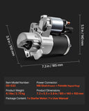 Darrahopens Health & Beauty > Personal Care > Lotions & Moisturisers VEVOR Starter 17986, Starter Motor Replacement Compatible with Buick 3.6L V6 06-08, Cadillac SRX 3.0L V6 10-11, Chevrolet 3.6L V6 09-17, GMC Pontiac Saturn Suzuki, OEM 12588493 M000T35871 31100-78J00