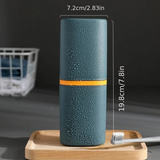 Darrahopens Health & Beauty > Personal Care > Oral Care 1pc Portable Toothbrush Holder Box, Multi-functional Travel Toothbrush Storage Case, Mouthwash Cup and Toothbrush Container.white