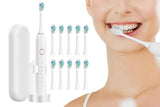 Darrahopens Health & Beauty > Personal Care > Oral Care 22000 VPM Electric Toothbrush for Adults with 10 Brush Heads and 6 Modes Toothbrush Sets - Pink