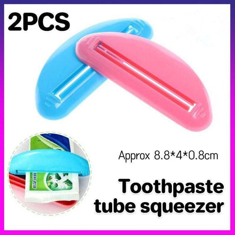 Darrahopens Health & Beauty > Personal Care > Oral Care 2Pcs Plastic Toothpaste Tube Squeezer Cream Dispenser Press Rolling Roller Tool