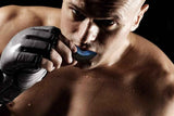 2Pcs Professional Sports Mouthguard Teeth with Strap EVA Sports Mouth Guards -Blue with Black