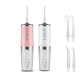 Darrahopens Health & Beauty > Personal Care > Oral Care 2pcs Water Dental Flosser Electric Water Cordless Cordless Teeth Cleaner for Home Travel -Green and Pink