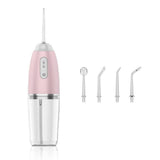 Darrahopens Health & Beauty > Personal Care > Oral Care 4-in-1 Cordless Oral Irrigator Rechargeable Portable Water Flosser -Pink
