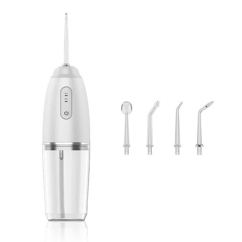 Darrahopens Health & Beauty > Personal Care > Oral Care 4-in-1 Cordless Oral Irrigator Rechargeable Portable Water Flosser -White