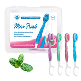Darrahopens Health & Beauty > Personal Care > Oral Care 4-in-1 Disposable Travel Toothbrush with Flavor Burst Bead(Mixed flavors)