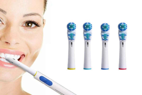 Darrahopens Health & Beauty > Personal Care > Oral Care 4 Piece Best Double Clean Replacement Brush Heads Compatible With Oral-B