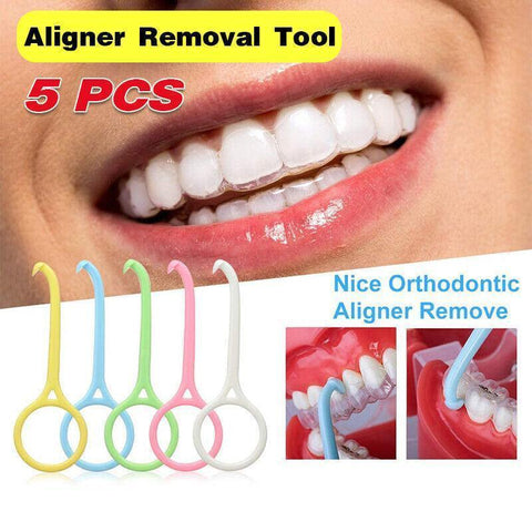 Darrahopens Health & Beauty > Personal Care > Oral Care 5PCS Aligner Remover Tool Hook Kit for Invisible Braces and Retainer Handling