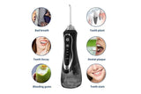 Darrahopens Health & Beauty > Personal Care > Oral Care Cordless Electric Water Flosser Dental Oral Irrigator Water Teeth Cleaner Picks for Home Travel with 7 Jet Tips Dental Care -Black