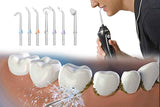 Darrahopens Health & Beauty > Personal Care > Oral Care Cordless Electric Water Flosser Dental Oral Irrigator Water Teeth Cleaner Picks for Home Travel with 7 Jet Tips Dental Care -Black