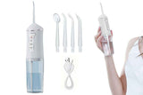 Darrahopens Health & Beauty > Personal Care > Oral Care Cordless Portable Electric Water Flosser Teeth Cleaner Floss Irrigator With 4 Jet Tips - White