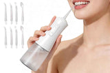 Darrahopens Health & Beauty > Personal Care > Oral Care Cordless Rechargeable Portable Water Flosser for Teeth Gums Braces Care and Travel with 8 Flossing Tips