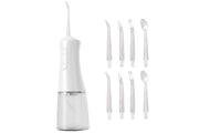 Darrahopens Health & Beauty > Personal Care > Oral Care Cordless Rechargeable Portable Water Flosser for Teeth Gums Braces Care and Travel with 8 Flossing Tips