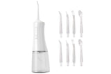 Darrahopens Health & Beauty > Personal Care > Oral Care Cordless Rechargeable Portable Water Flosser for Teeth Gums Braces Care and Travel with 8 Flossing Tips