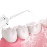 Darrahopens Health & Beauty > Personal Care > Oral Care Cordless Water Flosser Teeth Cleaner 300ML Dental Flosser with 4 Jet Tips -White