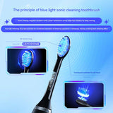 Darrahopens Health & Beauty > Personal Care > Oral Care LED Sonic Electric Toothbrush - 2-in-1 Cleaning & Whitening, 4 Modes(black)