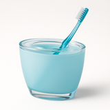 Darrahopens Health & Beauty > Personal Care > Oral Care Oval Toothbrush Holder Blue Acrylic Lightweight Compact Bathroom Organiser