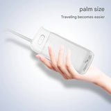 Darrahopens Health & Beauty > Personal Care > Oral Care Portable Water Flosser - 70-Day Battery, 4 Modes, 5 Nozzles, IPX7 Waterproof, 200ml Telescopic Tank(white)
