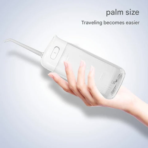 Darrahopens Health & Beauty > Personal Care > Oral Care Portable Water Flosser - 70-Day Battery, 4 Modes, 5 Nozzles, IPX7 Waterproof, 200ml Telescopic Tank(white)