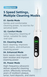 Darrahopens Health & Beauty > Personal Care > Oral Care Professional Waterproof Ultrasonic Pet Tooth Cleaner - Dog Cat Painless Calculus and Stain Remover Kit with 4 Cleaning Heads, LED, UV Disinfection, Oral Mirror & Dental Floss