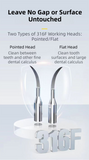 Darrahopens Health & Beauty > Personal Care > Oral Care Professional Waterproof Ultrasonic Pet Tooth Cleaner - Dog Cat Painless Calculus and Stain Remover Kit with 4 Cleaning Heads, LED, UV Disinfection, Oral Mirror & Dental Floss