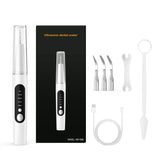 Darrahopens Health & Beauty > Personal Care > Oral Care Professional Waterproof Ultrasonic Pet Tooth Cleaner - Dog Cat Painless Calculus and Stain Remover Kit with 4 Cleaning Heads, LED, UV Disinfection, Oral Mirror & Dental Floss