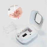 Darrahopens Health & Beauty > Personal Care > Oral Care UV Toothbrush Covers Case Holder,Dual UVC Light Clear Window,Toothbrush Cleaner Portable Brush Cover and Travel Case Fits Most Electric and Manual Toothbrushes