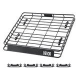 Darrahopens Health & Beauty > Personal Care > Oral Care VEVOR Roof Rack Cargo Carrier, 1095 x 1270 x 105 mm, Universal Rooftop Cargo Basket, Car Top Luggage Holder with 68 kg Max Load Capacity, 4.1 in Fence, Anti-Rust Alloy Steel, Wind Fairing, for SUV Car