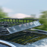 Darrahopens Health & Beauty > Personal Care > Oral Care VEVOR Roof Rack Cargo Carrier, 1095 x 1270 x 105 mm, Universal Rooftop Cargo Basket, Car Top Luggage Holder with 68 kg Max Load Capacity, 4.1 in Fence, Anti-Rust Alloy Steel, Wind Fairing, for SUV Car