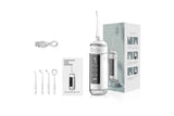 Darrahopens Health & Beauty > Personal Care > Oral Care Water Dental Flosser Teeth Portable Cordless Oral Irrigator 180ML Rechargeable Travel Irrigation Cleaner IPX7 Waterproof Electric Flossing Machine - White