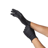 Darrahopens Health & Beauty Saniflex Light Industrial Black Nitrile Gloves 100 Pack - Small