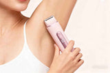 Darrahopens Health & Beauty > Shaving & Hair Removal > Hair Removal 2-in-1 Electric Shaver and Bikini Trimmer with Display Facial Hair Remover-Pink