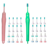 Darrahopens Health & Beauty > Shaving & Hair Removal > Hair Removal 32pcs Ear Wax Remover Tool Reusable Spiral Ear Wax Remover Silicone Ear Cleaner for Adults Kids -Pink and green